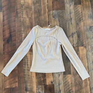 Bohme essentials cut out long sleeve top